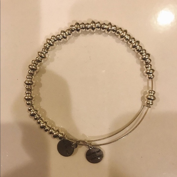 Alex and Ani Accessories - Alex and Ani new plain silver beaded bracelet